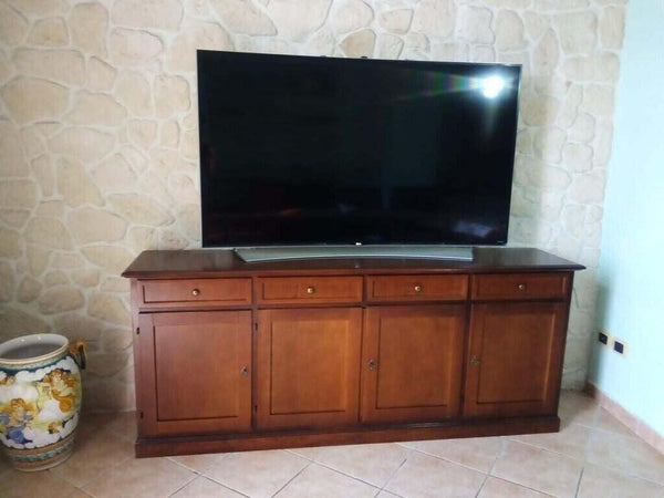 MOBILI-2G---Madia-Credenza-in-legno-4-porte-Tinta-Noce-205X42X86