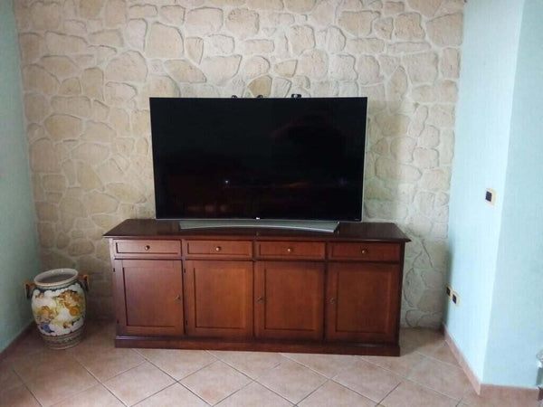 MOBILI-2G---Madia-Credenza-in-legno-4-porte-Tinta-Noce-205X42X86
