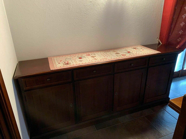 MOBILI-2G---Madia-Credenza-in-legno-4-porte-Tinta-Noce-205X42X86