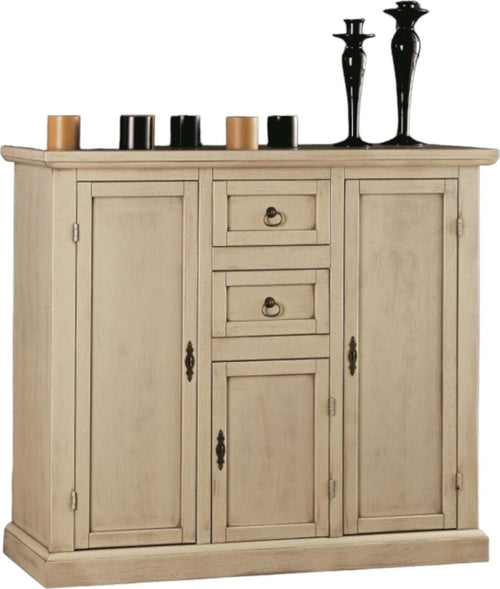 MOBILI-2G---MADIA-CREDENZA-IN-LEGNO-AVORIO-PATINATO-L.100-P.39-H.85
