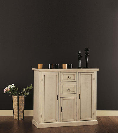 MOBILI-2G---MADIA-CREDENZA-IN-LEGNO-AVORIO-PATINATO-L.100-P.39-H.85