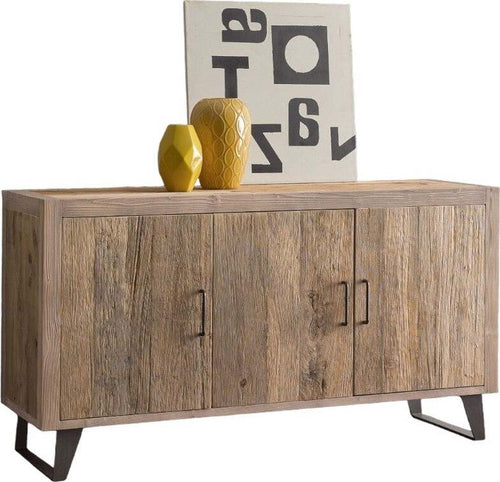 MOBILI-2G---MADIA-CREDENZA-IN-LEGNO-DI-ONTANO-BEIGE-L.152-P.50-H.81
