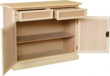 MOBILI-2G---MADIA-CREDENZA-IN-LEGNO-GREZZA-2-ANTE-2-CASSETTI-L.105-P.42-H.86