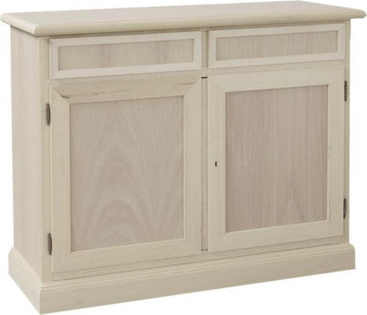 MOBILI-2G---MADIA-CREDENZA-IN-LEGNO-GREZZA-2-ANTE-2-CASSETTI-L.105-P.42-H.86