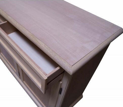 MOBILI-2G---MADIA-CREDENZA-IN-LEGNO-GREZZA-2-ANTE-2-CASSETTI-L.105-P.42-H.86