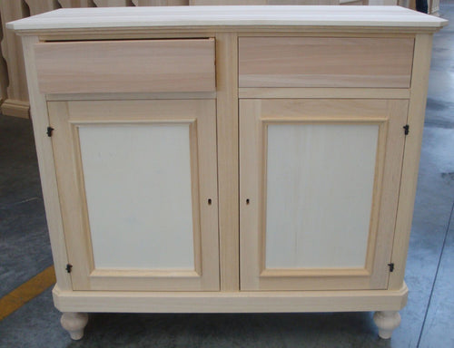 MOBILI-2G---MADIA-CREDENZA-IN-LEGNO-GREZZA-2-ANTE-L.116-P.49-H.98