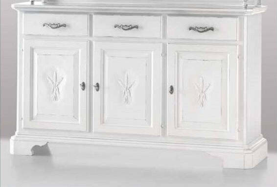 MOBILI-2G---MADIA-CREDENZA-IN-LEGNO-GREZZA-3-ANTE-CON-INTARSIO-L.163-P.49-H.98