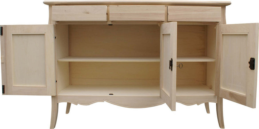 MOBILI-2G---MADIA-CREDENZA-IN-LEGNO-GREZZA-3-ANTE-L.151-P.50-H.105