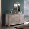 MOBILI-2G---MADIA-CREDENZA-IN-LEGNO-MASSELLO-2-ANTE-5-CASSETTI-GRIGIO-L.166-P.45-H.86