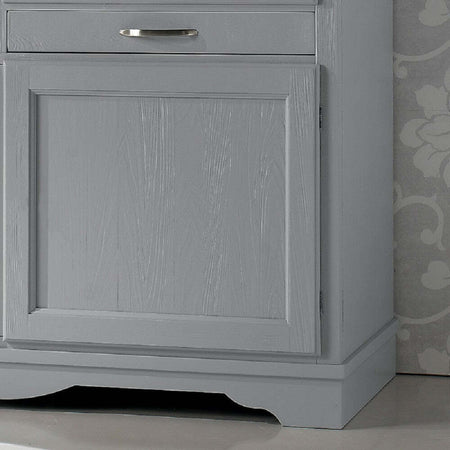 MOBILI-2G---MADIA-CREDENZA-IN-LEGNO-MASSELLO-2-ANTE-GRIGIO-OPACO-L.140-P.52-H.96