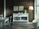 MOBILI-2G---MADIA-CREDENZA-IN-LEGNO-MASSELLO-2-ANTE-SCORREVOLI-BIANCO-OPACO-L.160-P.45-H.86