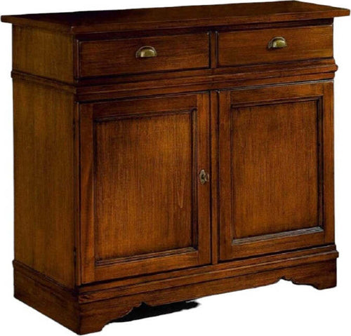 MOBILI-2G---MADIA-CREDENZA-IN-LEGNO-MASSELLO-2-ANTE-TINTA-NOCE-L.105-P.52-H.94