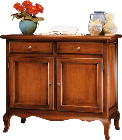 MOBILI-2G---MADIA-CREDENZA-IN-LEGNO-MASSELLO-2-PORTE-TINTA-NOCE-L.114-P.49-H.97