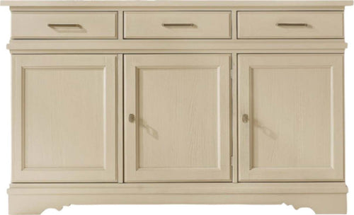 MOBILI-2G---MADIA-CREDENZA-IN-LEGNO-MASSELLO-3-ANTE-AVORIO-OPACO-L.155-P.52-H.94