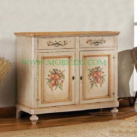 MOBILI-2G---Madia-credenza-in-legno-provenzale-laccata-a-mano-2-porte-112x49x98