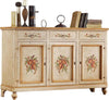 MOBILI-2G---MADIA-CREDENZA-in-legno-provenzale-laccata-a-mano-3-porte-160x50X102