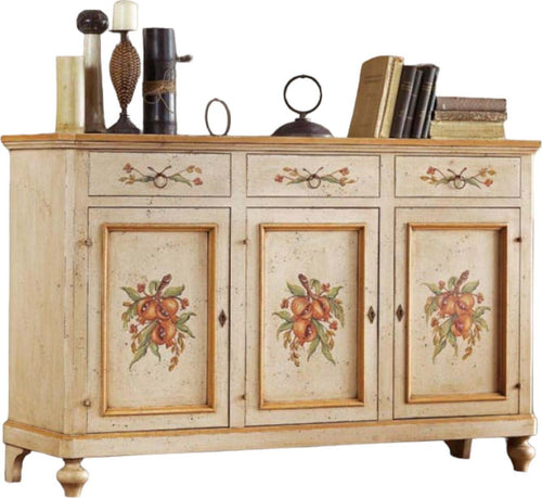 MOBILI-2G---MADIA-CREDENZA-in-legno-provenzale-laccata-a-mano-3-porte-160x50X102