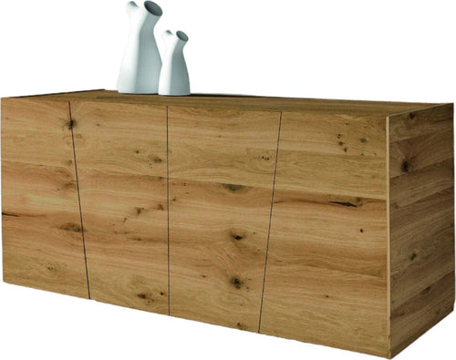 MOBILI-2G---MADIA-CREDENZA-IN-LEGNO-ROVERE-NODATO-SPAZZOLATO-L.180X50X75