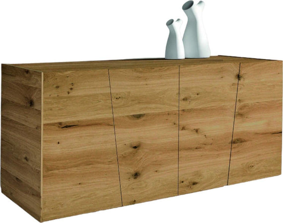 MOBILI-2G---MADIA-CREDENZA-IN-LEGNO-ROVERE-NODATO-SPAZZOLATO-L.180X50X75