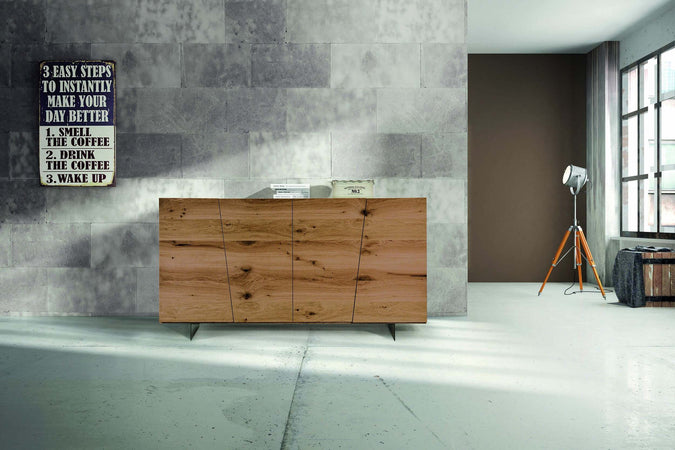 MOBILI-2G---MADIA-CREDENZA-IN-LEGNO-ROVERE-NODATO-SPAZZOLATO-L.180X50X87