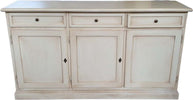 MOBILI-2G---MADIA-CREDENZA-IN-LEGNO-SHABBY-CHIC-3-ANTE-BIANCO-INVECCHIATO-156X42X85