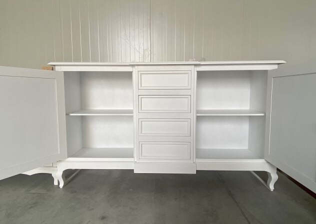 MOBILI-2G---Madia-Credenza-legno-2-Porte-4-Cassetti-bianco-201-x-52-H-113