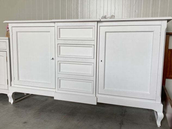 MOBILI-2G---Madia-Credenza-legno-2-Porte-4-Cassetti-bianco-201-x-52-H-113