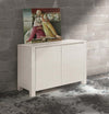 MOBILI-2G---MADIA-CREDENZA-LEGNO-ABETE-BIANCO-SPAZZOLATO-125x50-H.84