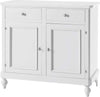 MOBILI-2G---MADIA-CREDENZA-NAPOLETANA-2-ANTE-LACCATO-BIANCO-SPORCO-L-112-P-49-H-98