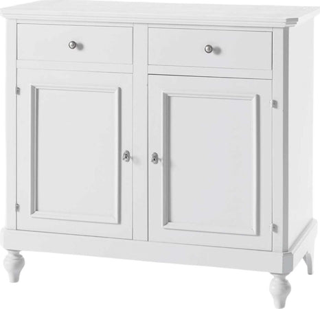 MOBILI-2G---MADIA-CREDENZA-NAPOLETANA-2-ANTE-LACCATO-BIANCO-SPORCO-L-112-P-49-H-98