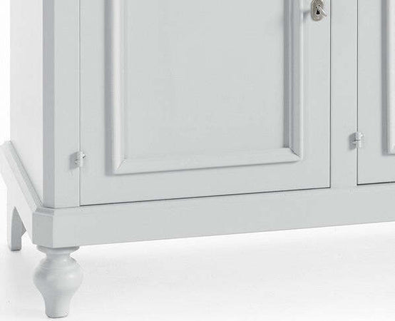 MOBILI-2G---MADIA-CREDENZA-NAPOLETANA-2-ANTE-LACCATO-BIANCO-SPORCO-L-112-P-49-H-98