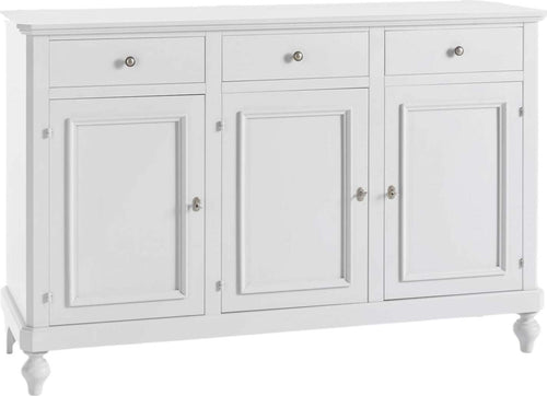 MOBILI-2G---MADIA-CREDENZA-NAPOLETANA-3-ANTE-BIANCO-SPORCO-L.160P.50.H.102