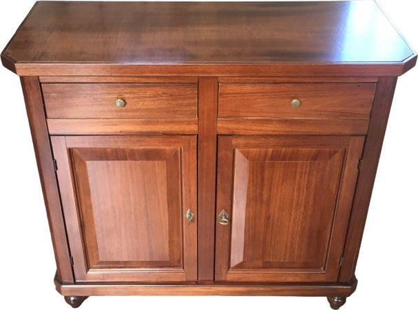 MOBILI-2G---MADIA-CREDENZA-NAPOLETANA-IN-LEGNO-2-ANTE-TINTA-NOCE-104X43X98