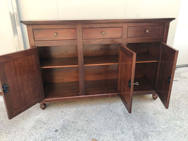 MOBILI-2G---MADIA-CREDENZA-NAPOLETANA-IN-LEGNO-3-ANTE-TINTA-NOCE-150X43X98
