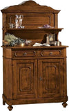 MOBILI-2G---MADIA-CREDENZA-PIATTAIA-IN-LEGNO-ARTE-POVERA-TINTA-NOCE-L.121-P.51-H.112