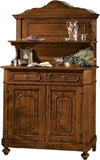 MOBILI-2G---MADIA-CREDENZA-PIATTAIA-IN-LEGNO-ARTE-POVERA-TINTA-NOCE-L.121-P.51-H.112