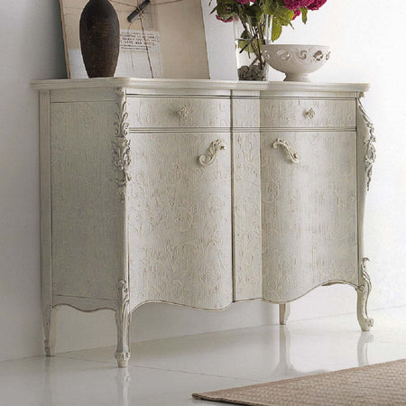 MOBILI-2G---MADIA-CREDENZA-SAGOMATA-2-ANTE-LEGNO-BIANCO-L.137-P.57-H.110