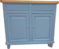 MOBILI-2G---Madia-Credenza-Shabby-2-Porte-Legno-azzurro-noce-104x43x98