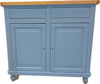 MOBILI-2G---Madia-Credenza-Shabby-2-Porte-Legno-azzurro-noce-104x43x98
