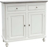 MOBILI-2G---Madia-Credenza-Shabby-Chic-Bianco/grigio-In-Legno-2-Porte-104x43x98