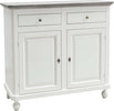 MOBILI-2G---Madia-Credenza-Shabby-Chic-Bianco/grigio-In-Legno-2-Porte-104x43x98