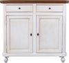 MOBILI-2G---Madia-Credenza-Shabby-Chic-Bicolore-In-Legno-2-Porte-104x43x98