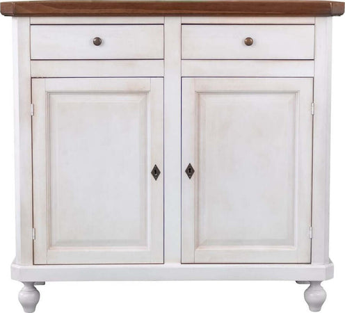 MOBILI-2G---Madia-Credenza-Shabby-Chic-Bicolore-In-Legno-2-Porte-104x43x98