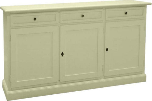 MOBILI-2G---Madia-Credenza-Shabby-Chic-In-Legno-3-Porte-Avorio-156x42x85