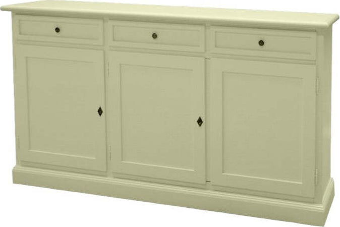 MOBILI-2G---Madia-Credenza-Shabby-Chic-In-Legno-3-Porte-Avorio-156x42x85