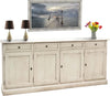 MOBILI-2G---Madia-Credenza-Shabby-chic-in-legno-4-porte-bianco-invecchiato-205x42x85