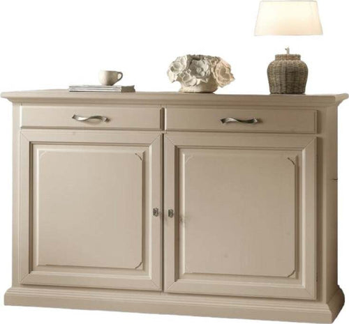 MOBILI-2G---MADIA-CREDENZA-SHABBY-IN-LEGNO-MASSELLO-2-PORTE-AVORIO-L.172-P.52-H.110