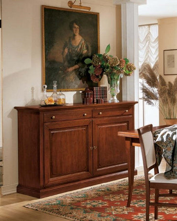 MOBILI-2G---MADIA-CREDENZA-SHABBY-IN-LEGNO-MASSELLO-2-PORTE-AVORIO-L.172-P.52-H.110
