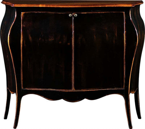 MOBILI-2G---MADIA-CREDENZA-SHABBY-LEGNO-NERO/NATURALE-l.120-p.54-h.94