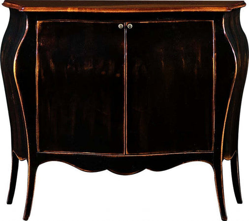 MOBILI-2G---MADIA-CREDENZA-SHABBY-LEGNO-NERO/NATURALE-l.120-p.54-h.94